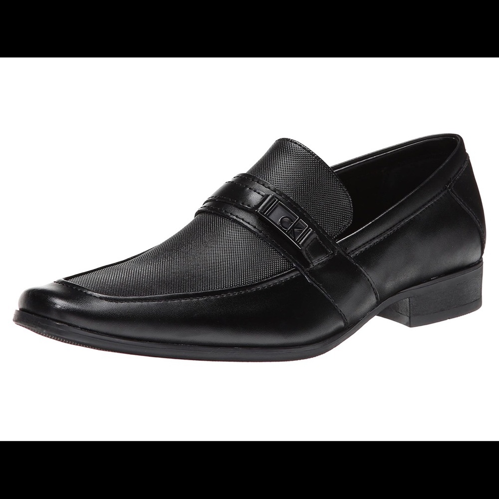 Cavin klein black diamond leather shoes